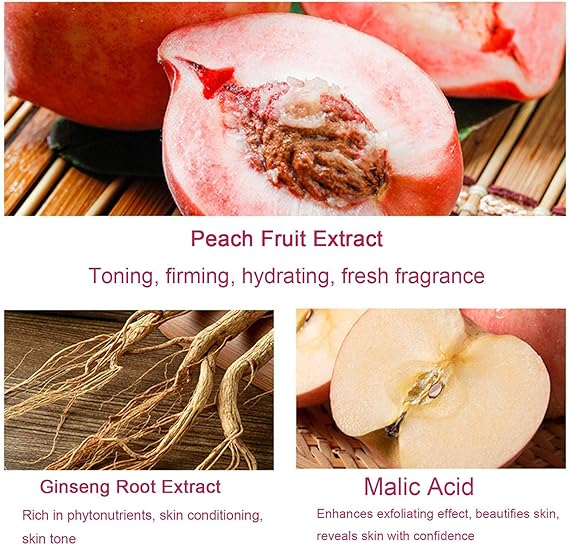 PEACH EXTRACT FRUIT ACID EXFOLIATING FACE GEL CREAM